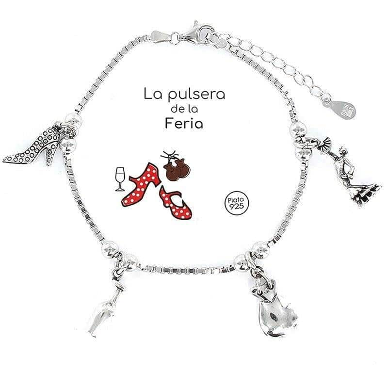 Pulsera de plata  modelo Feria.